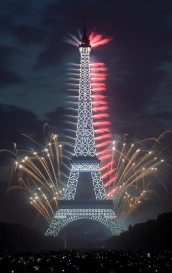 Feu d'artifice jour de l'an Paris